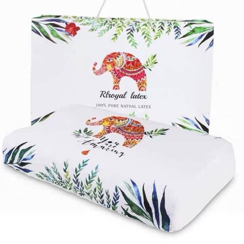 預購 正品 代購 泰國皇家Royal Latex 絕美大象印花 天然乳膠枕