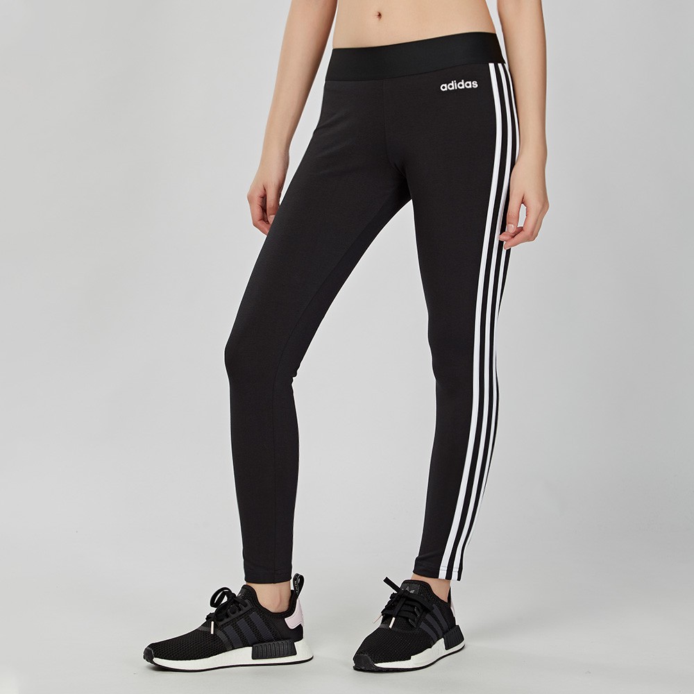 Adidas Essentials Stripes Tights 女子黑白訓練緊身褲DP2389 | 蝦皮購物