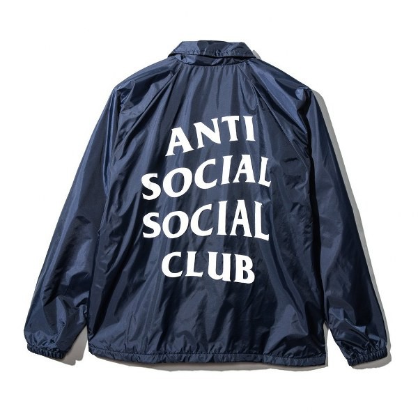 官方正版 ASSC Anti Social Social Club Luxor JACKET 深黑藍 教練外套 夾克