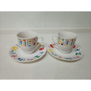 【繽紛小棧】摩卡咖啡杯組 / 對杯 二杯 二盤