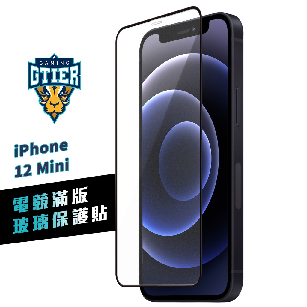 GTIER iPhone 12 Mini 電競滿版玻璃保護貼 贈螢幕增豔清潔噴霧 電競貼 電競膜 傳說對決 霧面