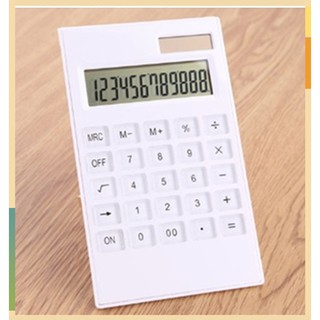 計算器 白色水晶按鍵 太陽能12位元計算機 臺式計算器 商務型計算機 辦公用 事務用 電算機 大屏大按鍵 雙電源計算器
