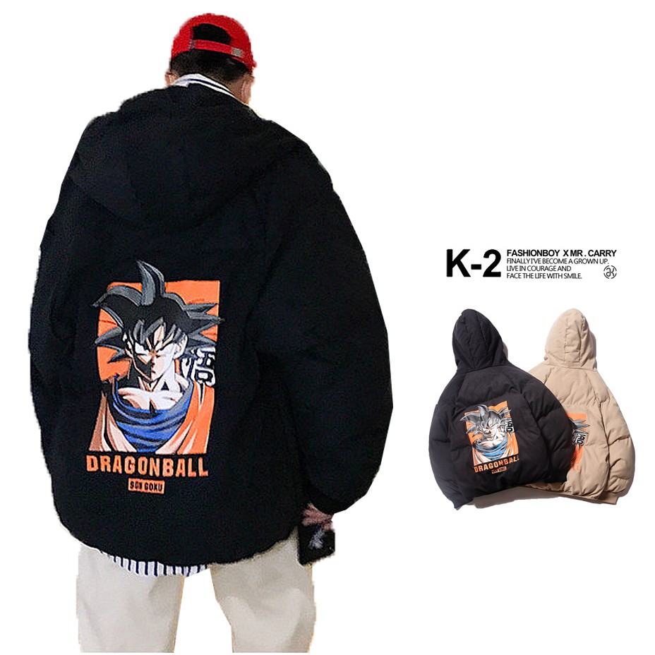 【K-2】七龍珠 孫悟空 賽亞人 保暖 麵包外套 嘻哈 街舞  韓系 男女不拘 外套