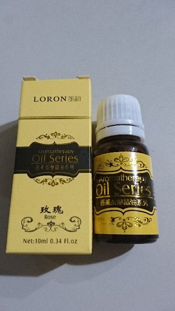 過期品aromatherapy oil series LORON朗韵 玫瑰香薰按摩精油10ML 身體按摩放鬆居家香氛用