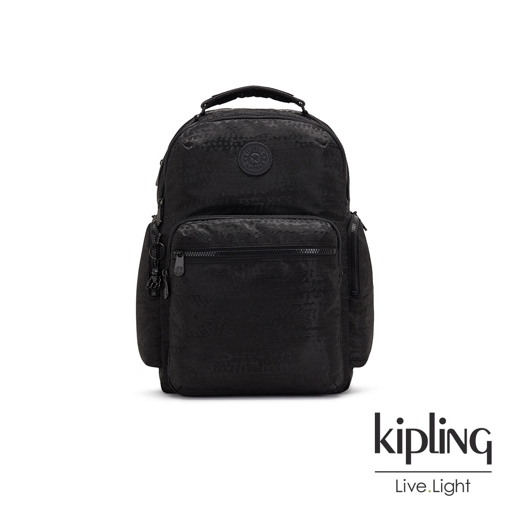 Kipling 個性都市黑大容量手提後背包-OSHO