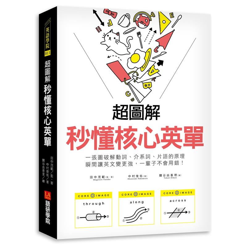 超圖解秒懂核心英單：一張圖破解動詞、介系詞、片語的原理，瞬間讓英文變更強，一輩子不會用錯！