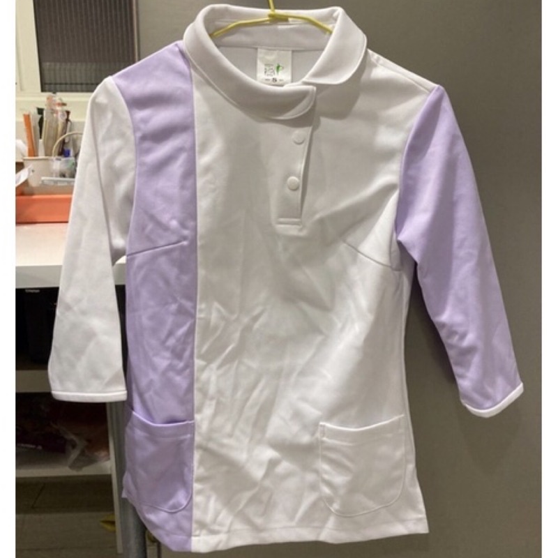 一套紫色護士服 粉紫色護士服 薰衣草紫拼色護士服 制服 可議價