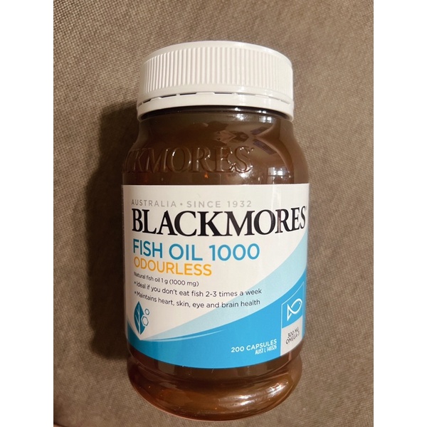 現貨不用等【BLACKMORES 澳佳寶】無腥味深海魚油1000(200顆)