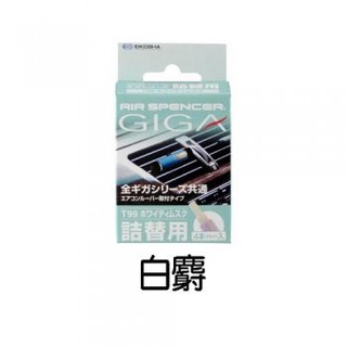 《南瓜閣》【日本製】GIGA 冷氣夾專用替芯 - 白麝 冷氣用孔夾 香水 芳香劑 車用香水