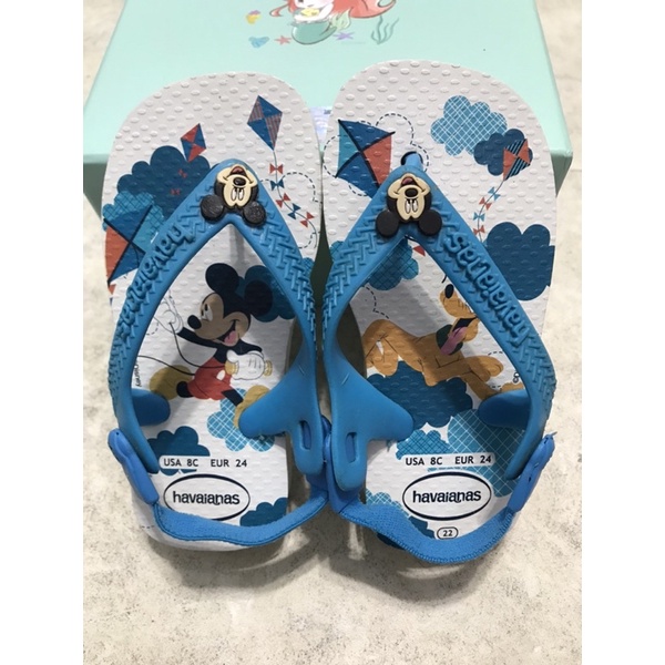 哈瓦士Havaianas幼童夾腳拖，巴西人字拖鞋(百貨公司購入，正版9成新）