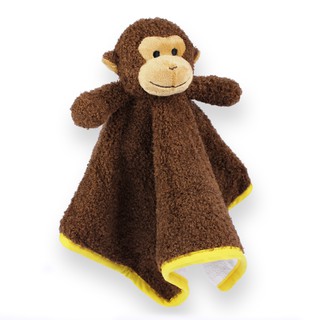 hipopipo小西波 -小猴造型安撫巾 / 寶寶安撫被【超細纖維】(內有鈴噹)-森林派對系列