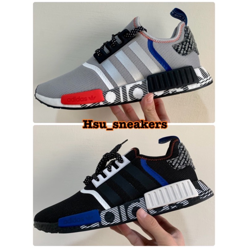 （現貨）ADIDAS NMD R1黑藍 灰銀 黑藍滿版灰銀滿版 黑 灰Footlocker限定FV5215 FV5217