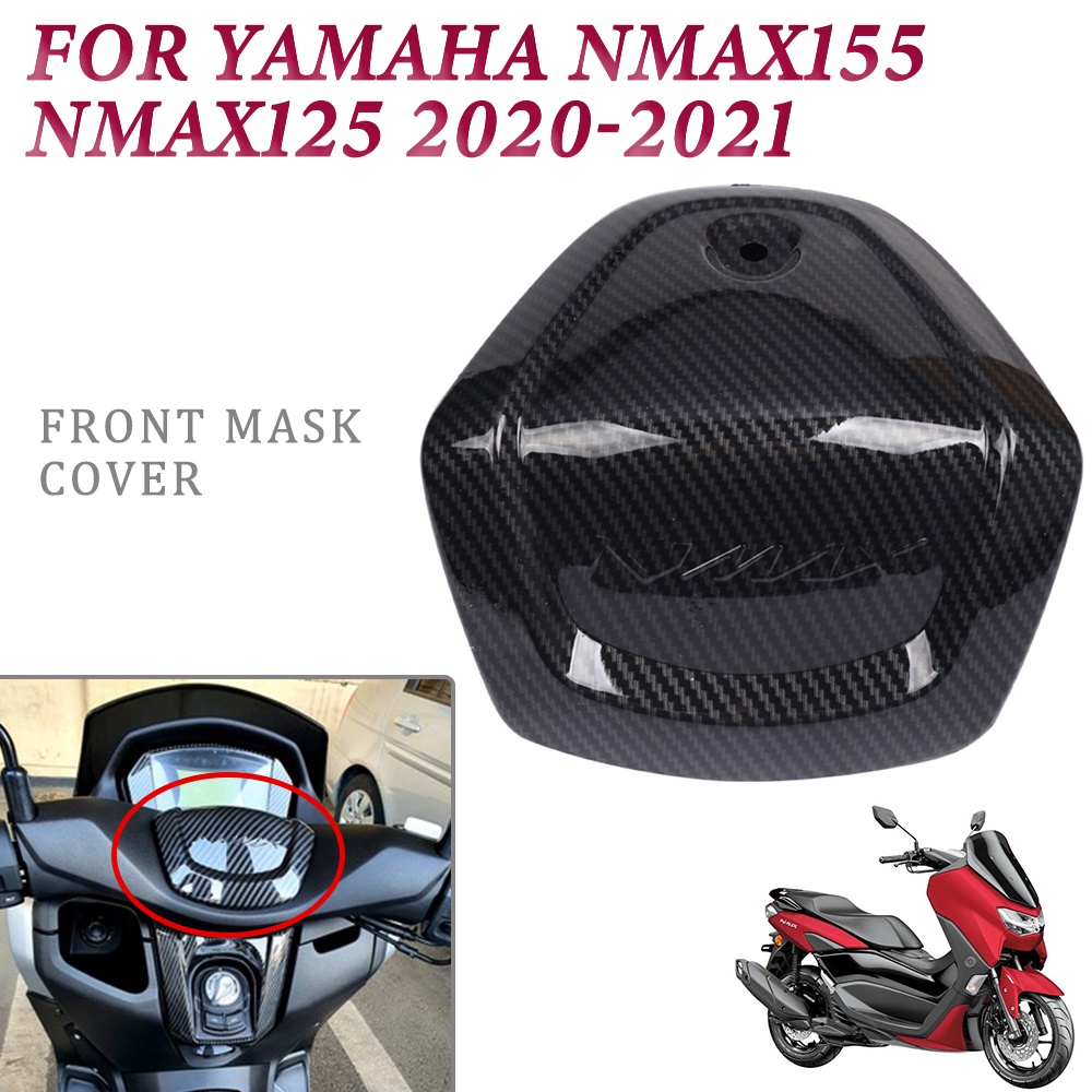 適用2020款雅馬哈NMAX155 NMAX125 2020 - 2023機車改裝改裝外飾件纖維紋龍頭上蓋