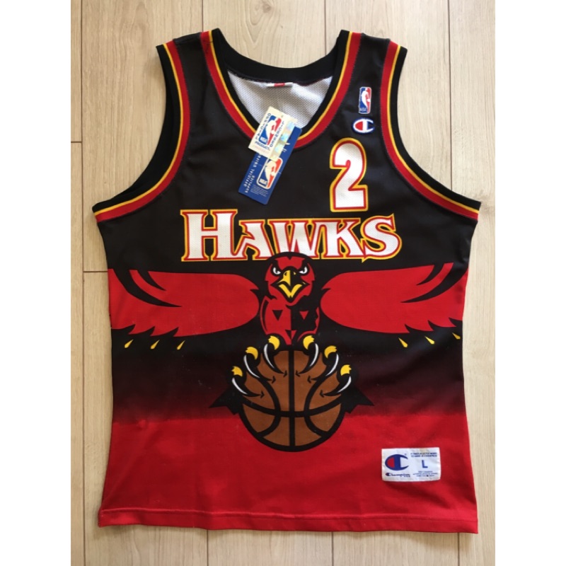 NBA Atlanta Hawks 亞特蘭大 老鷹 Stacey Augmon 歐染 球衣