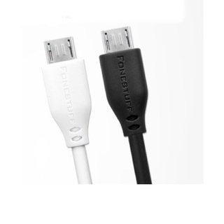 Fonestuff 支援2.4A快速充電 Micro USB 黑色/白色 傳輸線(1.5M) (90CM)