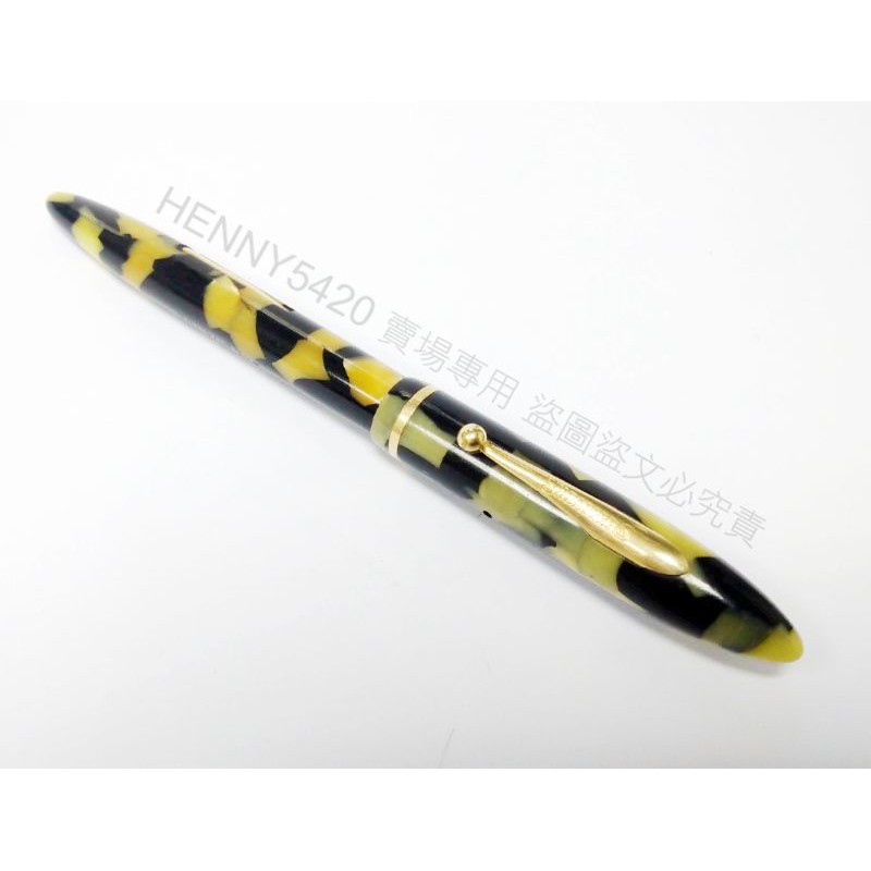 SHEAFFER 西華 乳牛 賽路路 [3-25] 拉桿上墨 古董鋼筆