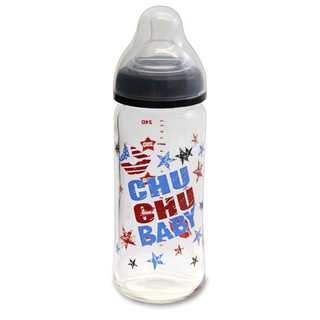 💞娃娃屋💞╭◇chuchu 啾啾◇╮寬口玻璃奶瓶-240ml╭◇