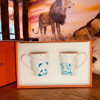 H家passe-passe動物園系列馬克杯兩件套動物可愛杯子卡通情侶杯禮盒包裝