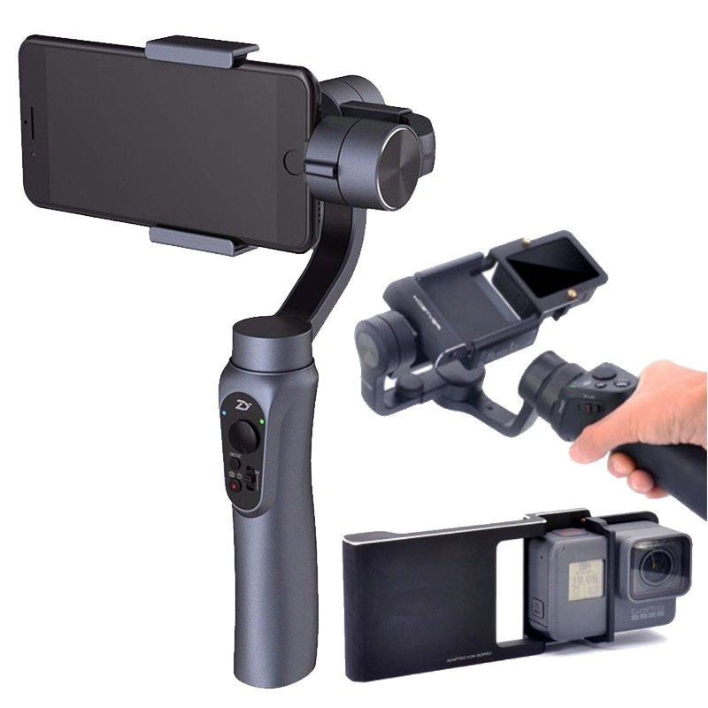 北極光 Zhiyun 智雲smooth Q 手機 Gopro 三軸穩定器黑色送gopro 小蟻轉接板 蝦皮商城 Line購物
