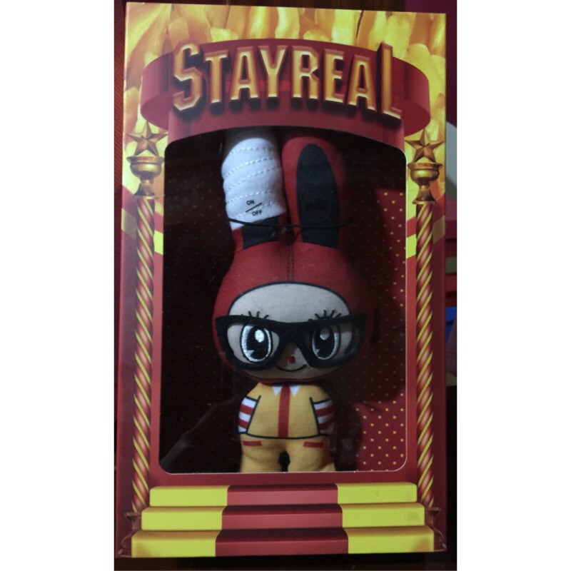 STAYREAL 薯條小鼠發聲公仔 全新品  尺寸 (W)24 x (H)10 x (D)6.5 cm