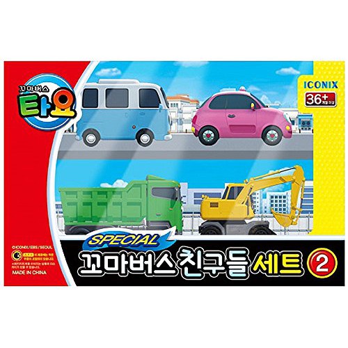 「芃芃玩具」韓國 TAYO小巴士 綜合小車 4件組  貨號72423