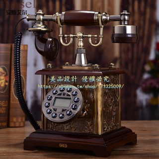 仿古電話機 復古電話機座機歐式客廳家用電話機新款高檔 ASAE