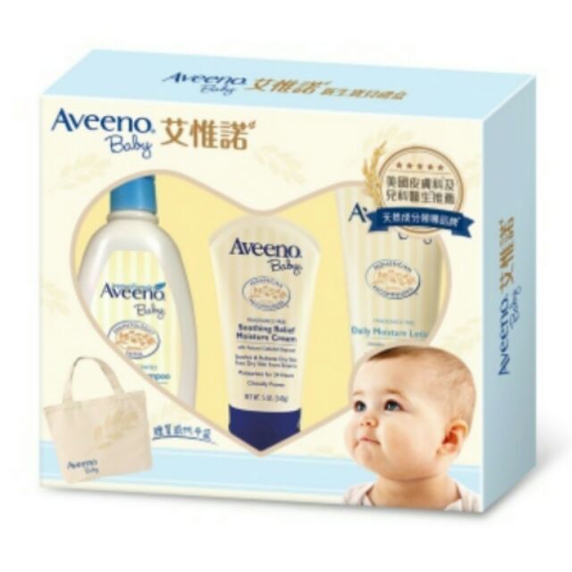 Aveeno 艾惟諾 燕麥沐浴+燕麥保濕乳+嬰兒滋養霜