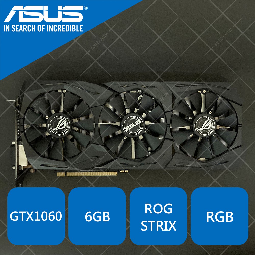 ASUS 華碩 ROG STRIX GTX1060 6GB GTX 1060 6G 顯示卡 顯卡 GAMING RGB