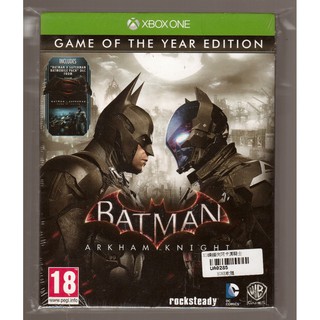 {瓜瓜皮}全新XBOX ONE遊戲 英文版 蝙蝠俠 阿卡漢騎士 年度版(遊戲都有回收)