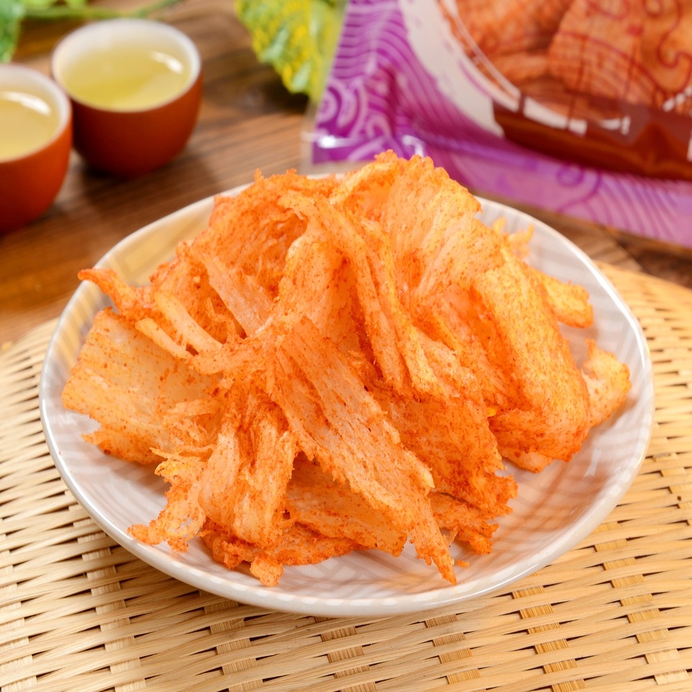 華得水產 麻辣魷魚片 110g｜海味乾貨/零食/魷魚乾/下午茶點心/伴手禮/過年