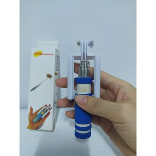 Mini Monopod 迷你線控自拍棒/手機夾/隨插即用/嬌小型/掌上型/輕便型/防震/防抖/伸縮式/線控