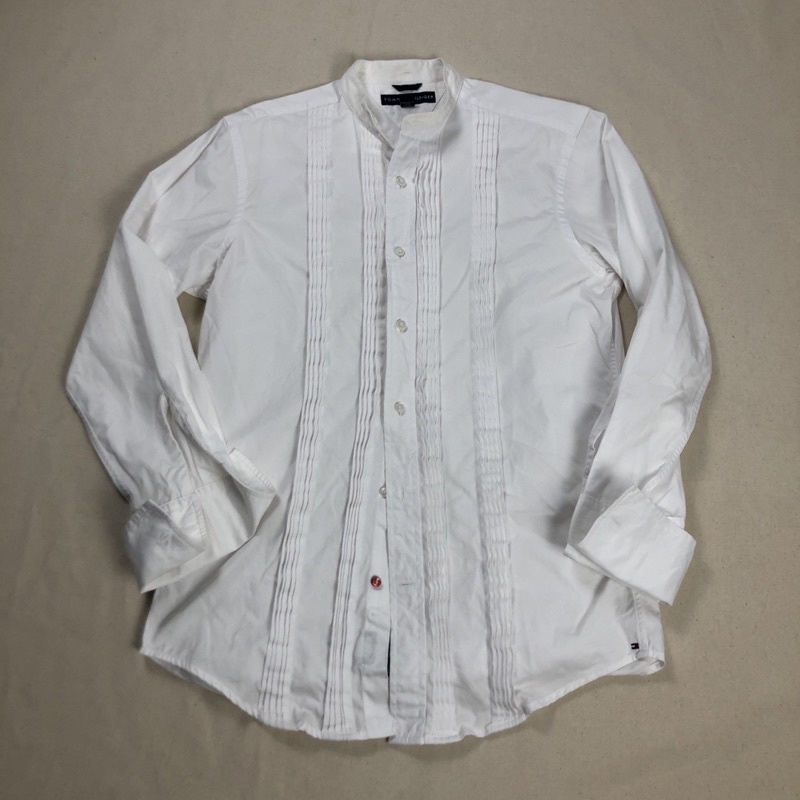 USA vintage Tommy 復古極經典白襯衫（實品較白）