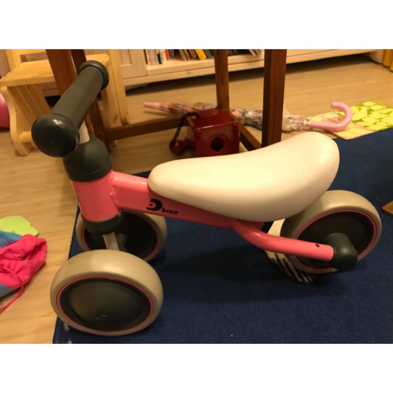二手粉色D-bike平衡車滑步車