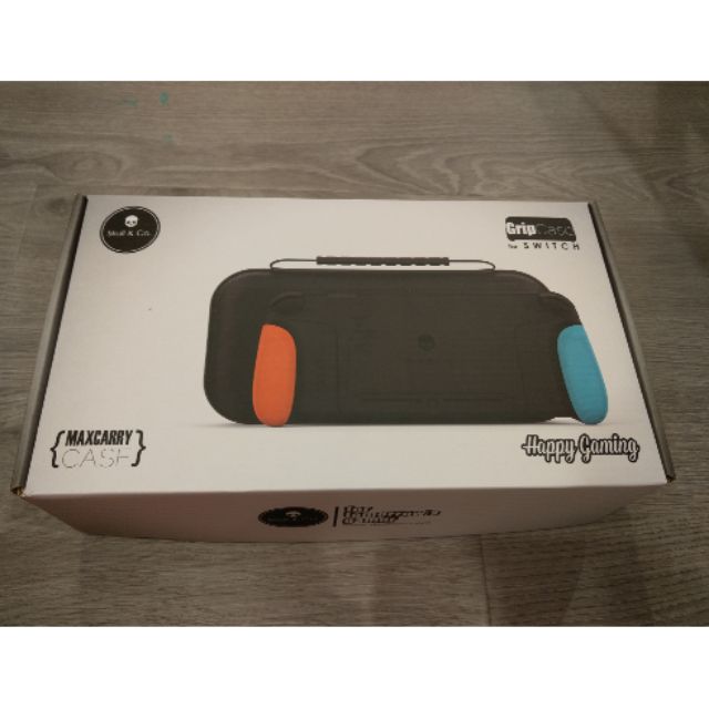 skull&amp;co GripCase V2 握把保護殼 for Switch 收納包 皮卡丘伊布色