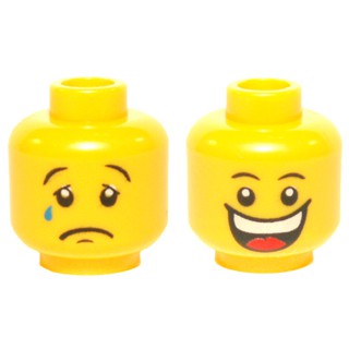 LEGO 樂高 10245 黃色 人頭 哭笑不得臉 雙面 全新品( 開心 大笑 悲傷 傷心 哭 眼淚 小丑 頭 臉 )
