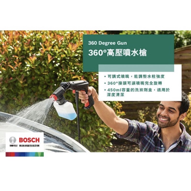 含税 360度高壓噴水槍AQT33-11 UA125 EA110 UA125高壓清洗機 BOSCH 博世