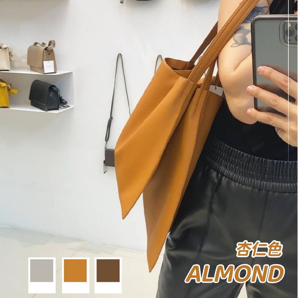 泰國品牌ᵀᴴ RUST BRAND 托特包 HOBO Bag 文青上課包 單肩背包 通勤包 ALMOND 杏仁色