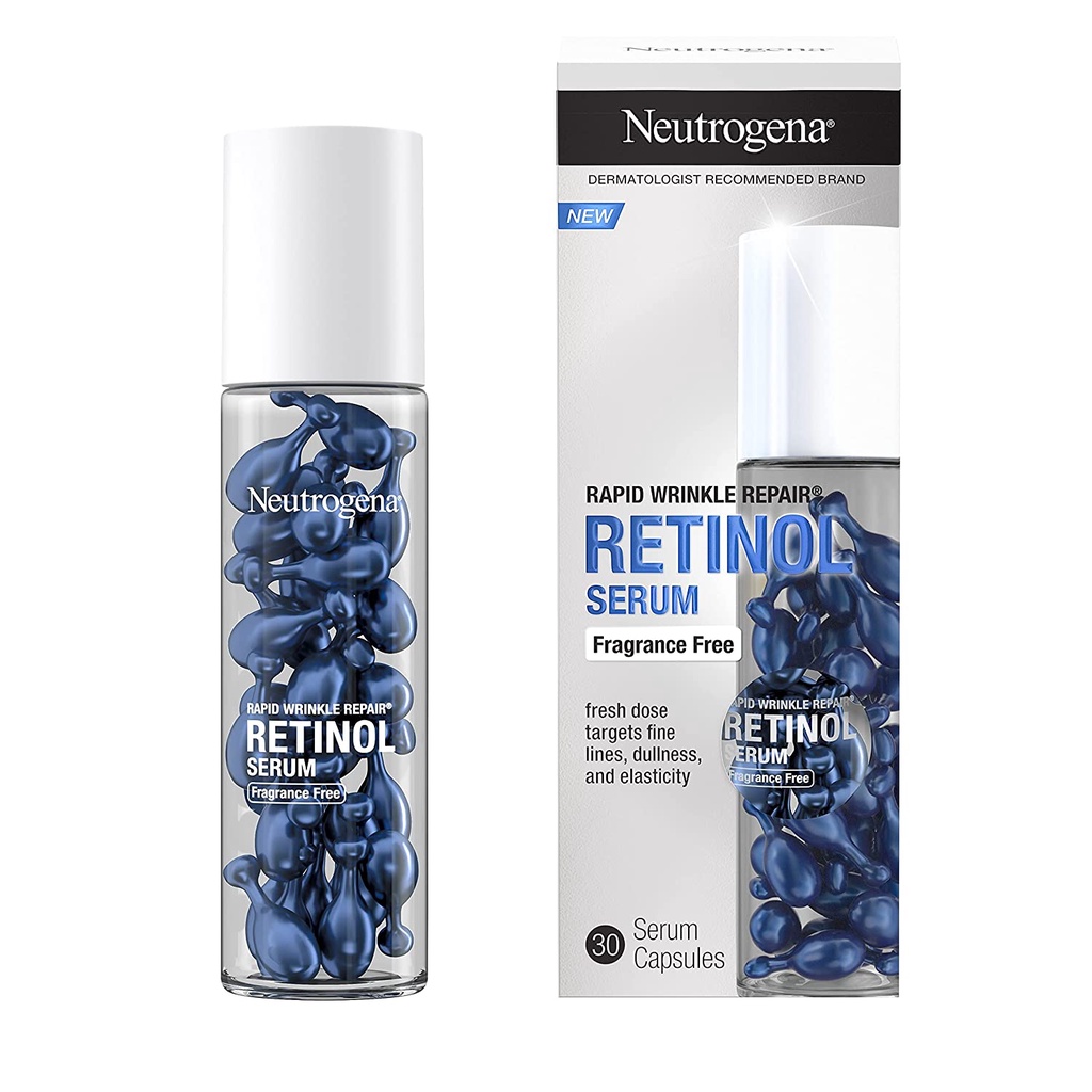 全新 現貨 美國 Neutrogena 露得清 A醇 精華油 抗皺 視黃醇 Retinol Wrinkle 膠囊
