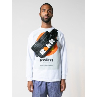 ROKIT THE EXPLORER HIPSACK 新款 男女 潮流 情侶款 黑色 斜掛包 小包 腰包