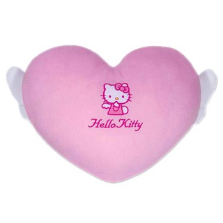 卡漫城 - Hello Kitty 愛心翅膀 小抱枕 ㊣版 午休枕 午安枕 靠墊 腰枕 枕頭 心形 凱蒂貓 天使造型