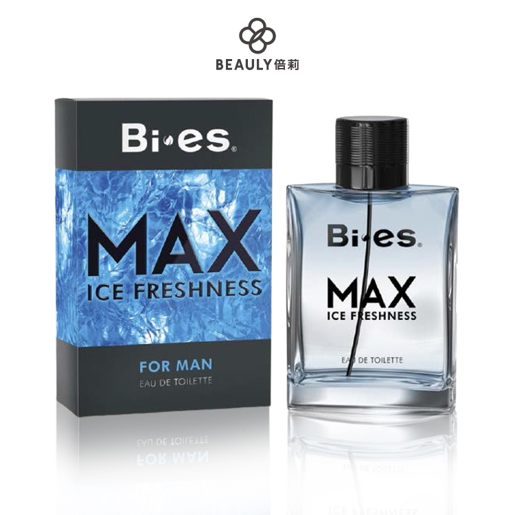 BI-ES MAX ICE FRESHNESS 極致沁涼男性淡香水100ml【送同款香水卡】	《BEAULY倍莉》 男香