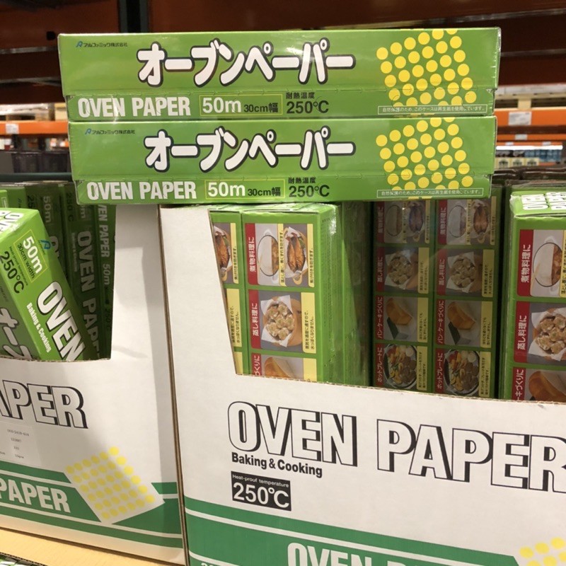 烘焙紙 好市多 ALPHAMIC 烹調紙 oven paper 烤盤紙 耐熱 50M 日本製 食物烹調專用紙