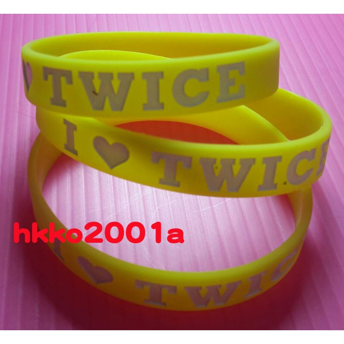 ★hkko2001a★ TWICE [ 手環 ] (黃色) 現貨 TWICELAND 演唱會 Knock Knock