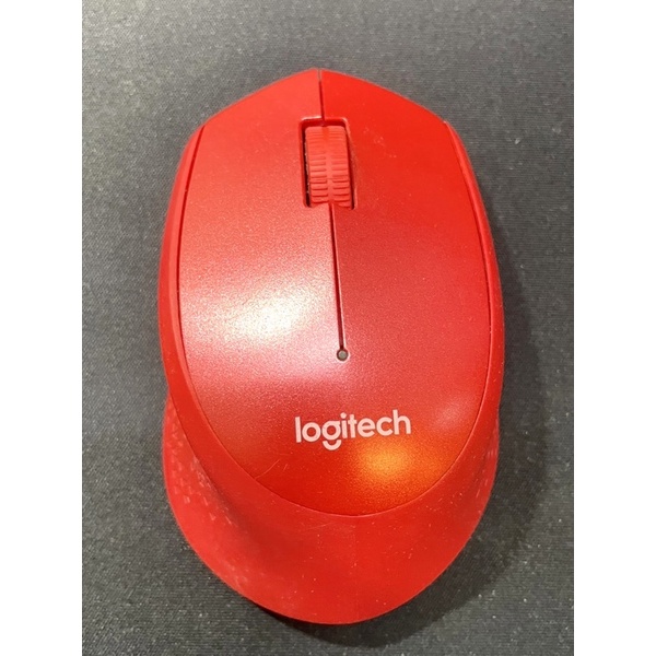 羅技Logitech M331無聲 藍芽無線滑鼠（紅色）