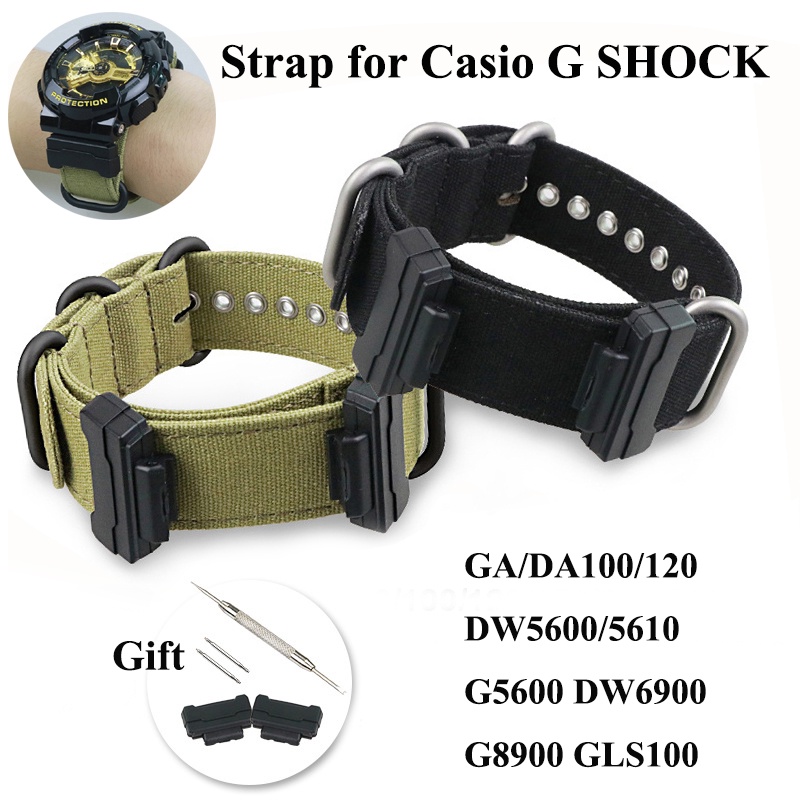 適配卡西歐 G SHOCK GA/DA100/120 DW5600/5610 G5600 DW6900 G890 錶帶