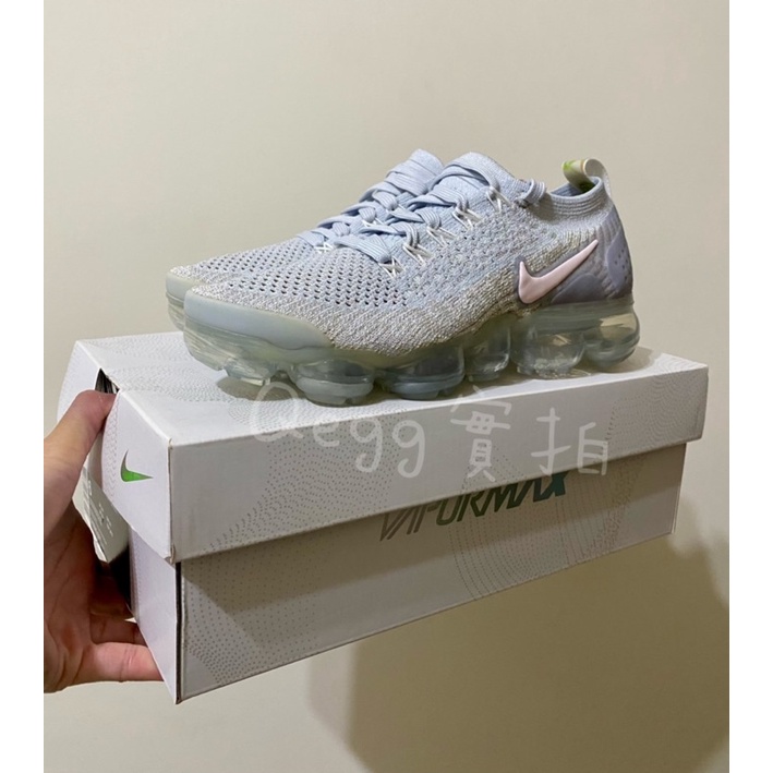 全新 4折出清‼️NIKE VAPORMAX FLYKNIT 2.0粉白 花卉 女 942843-011