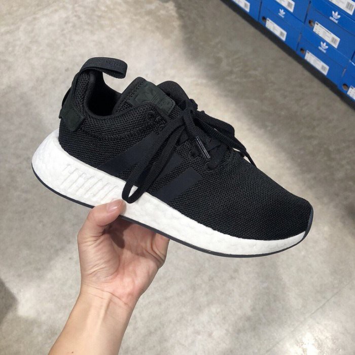 Adidas Originals NMD R2 黑白 輕量 透氣 網布 男女鞋 CQ2402