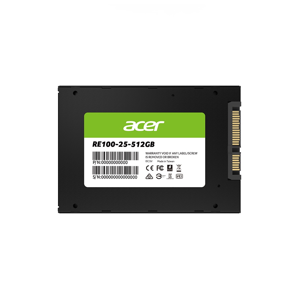 沛佳電腦  含稅自取價1050元 宏碁 Acer RE100 512GB 512G SATAⅢ 固態硬碟 SSD