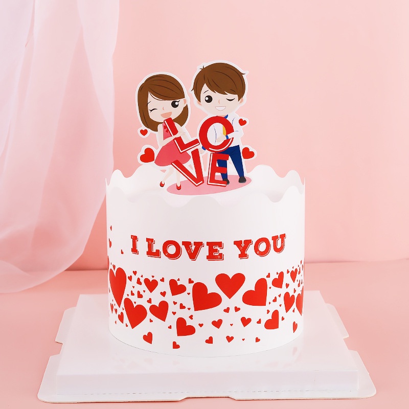 🎈台灣現貨🎈蛋糕裝飾插牌-情人蛋糕装飾 情侣LOVE蛋糕裝飾#紀含日生日裝飾#情人節蛋糕插牌