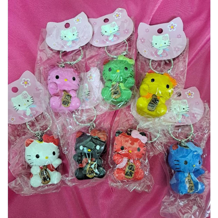 日本限定Hello Kitty 七福招財貓鑰匙圈